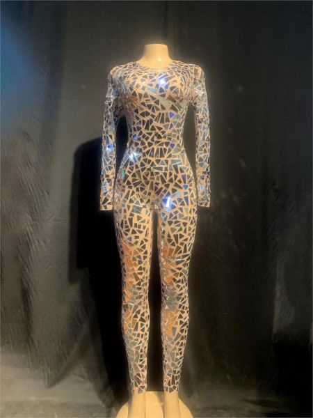 shining silver mirrors jumpsuit mesh dance costume women stage performance dance net yarn bodysuit nightclub wear wholesale, Black;white
shining silver mirrors jumpsuit mesh dance costume women stage performance dance net yarn bodysuit nightclub wear wholesale, Black;white
