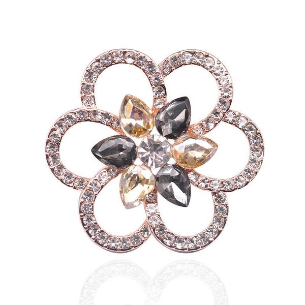 2019 new products hollowed flower brooch pin high grade crystal personality corset clothing hundred pieces of clothing and ornaments jewelry, Gray
2019 new products hollowed flower brooch pin high grade crystal personality corset clothing hundred pieces of clothing and ornaments jewelry, Gray
