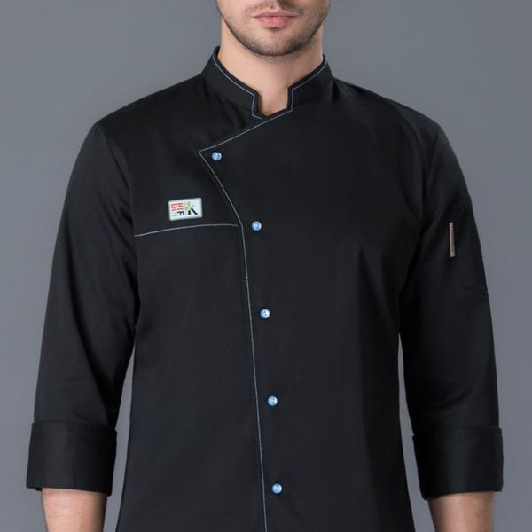men's women's lightweight long sleeve chef coat jacket kitchen uniform - select colors & sizes, Black;white
men's women's lightweight long sleeve chef coat jacket kitchen uniform - select colors & sizes, Black;white