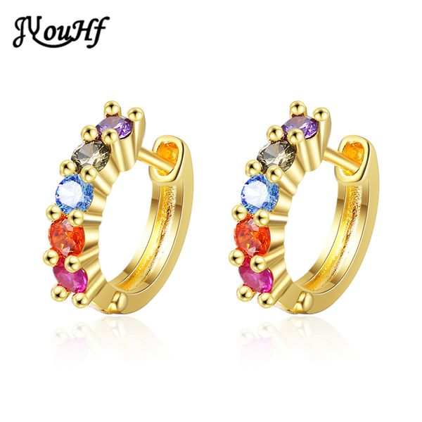 jyouhf simple 925 sterling silver rainbow multicolor zircon hoop earrings for women fashion silver gold color earrings jewellery, Golden;silver
jyouhf simple 925 sterling silver rainbow multicolor zircon hoop earrings for women fashion silver gold color earrings jewellery, Golden;silver