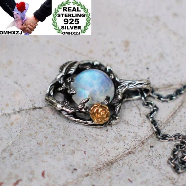 omhxzj wholesale european fashion woman girl party wedding gift tree rose moonstone 925 sterling silver pendant necklace na03
omhxzj wholesale european fashion woman girl party wedding gift tree rose moonstone 925 sterling silver pendant necklace na03