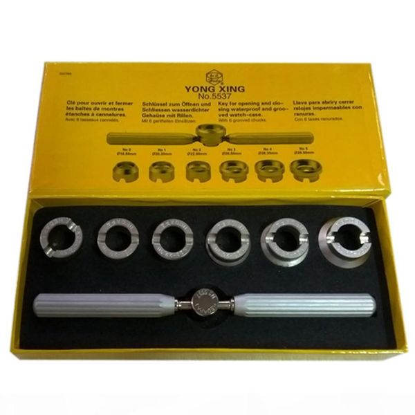 shellhard 5537 waterproof watch back case opener closer remover with six dies for watchmaker repair tools kit
shellhard 5537 waterproof watch back case opener closer remover with six dies for watchmaker repair tools kit