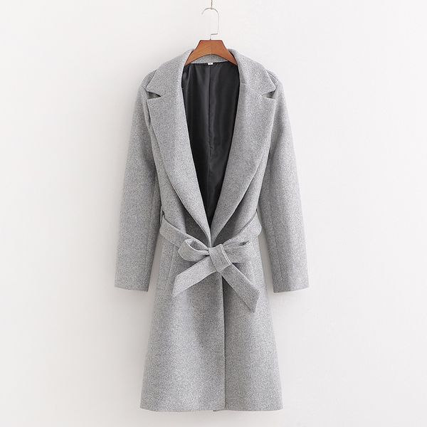 agong casual open stitch wool coats women fashion turn down collar jackets women elegant tie belt waist coats female ladies ld, Black
agong casual open stitch wool coats women fashion turn down collar jackets women elegant tie belt waist coats female ladies ld, Black