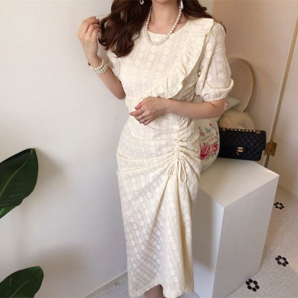 hzirip 2020 spring summer vintage women dress ruffle floral slim waist drawstring a-line dress female casual long vestidos, Black;gray
hzirip 2020 spring summer vintage women dress ruffle floral slim waist drawstring a-line dress female casual long vestidos, Black;gray