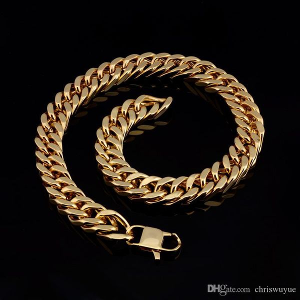 60cm long gold color necklace stainless steel jewelry round grinding chain cuban link chain 12mm big men chain nameplate necklace, Silver
60cm long gold color necklace stainless steel jewelry round grinding chain cuban link chain 12mm big men chain nameplate necklace, Silver