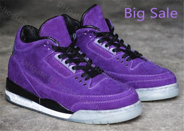 factory 3 3s basketball shoes iii black purple men sports shoes sneaker for men with box and socks 
factory 3 3s basketball shoes iii black purple men sports shoes sneaker for men with box and socks