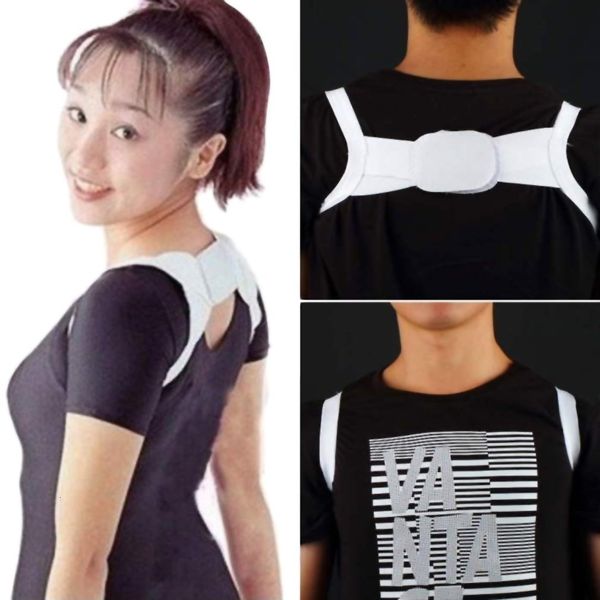 adjustable therapy posture body shoulder support belt brace back corrector braces & supports polyester white
adjustable therapy posture body shoulder support belt brace back corrector braces & supports polyester white