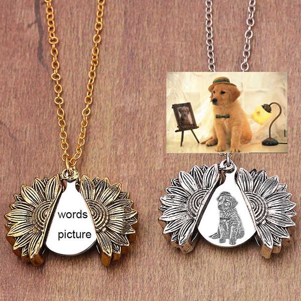 personalized customized picture necklace sunflowers pendant open locket sunflower custom jewelry special gift dropshipping, Silver
personalized customized picture necklace sunflowers pendant open locket sunflower custom jewelry special gift dropshipping, Silver
