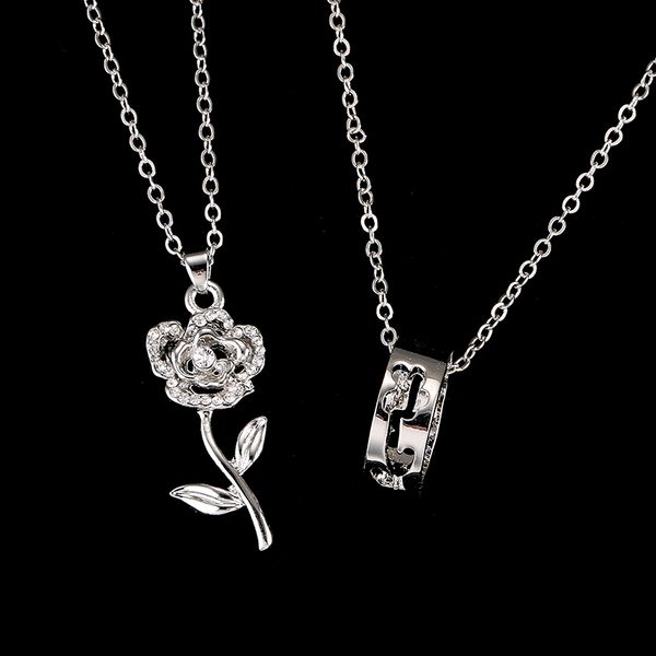 emmaya 2 pcs/set fashion pendant necklace sell white gold color flower necklaces for lovers factory price, Silver
emmaya 2 pcs/set fashion pendant necklace sell white gold color flower necklaces for lovers factory price, Silver