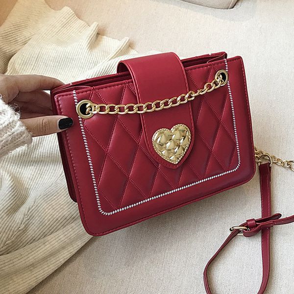 female crossbody bag for women 2020 lattice pu heart handbag sac a main ladies hand shoulder messenger chain bag
female crossbody bag for women 2020 lattice pu heart handbag sac a main ladies hand shoulder messenger chain bag