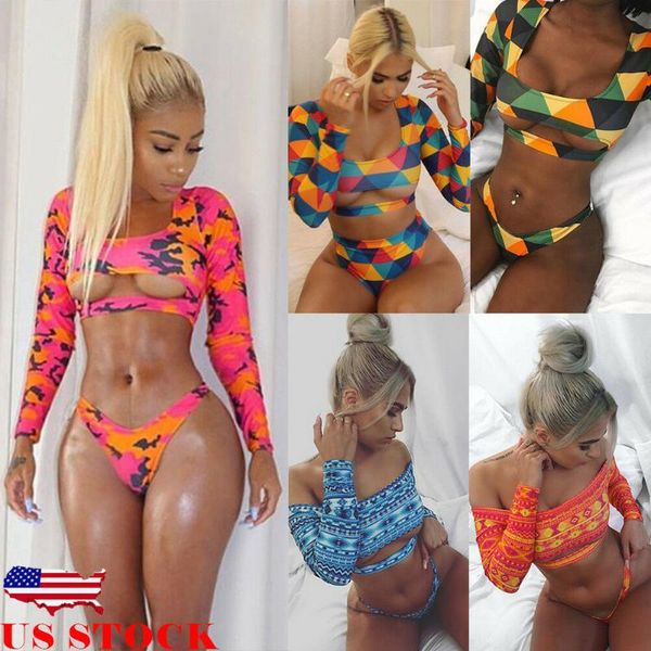 women long sleeve bikini set push-up bandage colorful geometirc print 2pc swimwear e swimsuit bathing suit women 2019
women long sleeve bikini set push-up bandage colorful geometirc print 2pc swimwear e swimsuit bathing suit women 2019