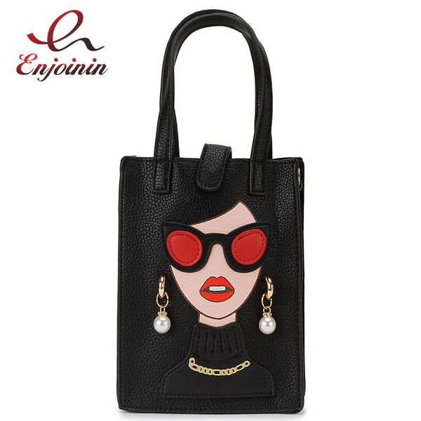 fashion pearl earrings woman character design pu young girl's handbag shoulder bag crossbody mini bag female bolsa totes
fashion pearl earrings woman character design pu young girl's handbag shoulder bag crossbody mini bag female bolsa totes