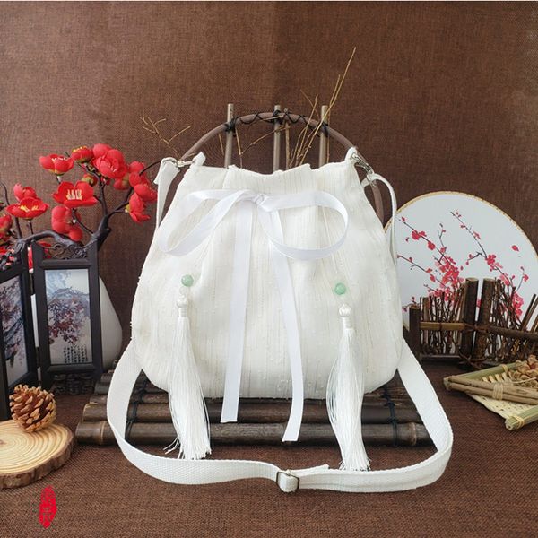 chinese ancient style hanfu bag messenger bag shoulder with daily female fairy purse mobile phone tassel