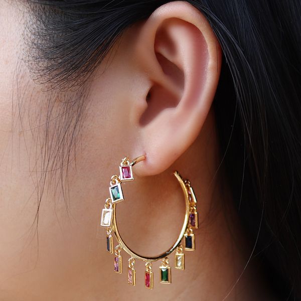 new fashion multiple round rainbow cz charm earrings jewelry gorgeous gold color circle hoop chandelier earrings for women, Golden;silver
new fashion multiple round rainbow cz charm earrings jewelry gorgeous gold color circle hoop chandelier earrings for women, Golden;silver