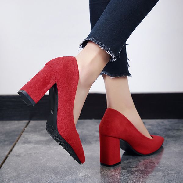 mazefeng 2019 new fashion summer women high-heeled shoes women classic pumps mature office ladies square heel pumps pointed toe, Black
mazefeng 2019 new fashion summer women high-heeled shoes women classic pumps mature office ladies square heel pumps pointed toe, Black