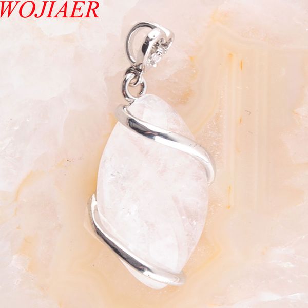 wojiaer necklace & pendant natural white crystals stone horse eye shape bead reiki chakra pendant chain necklaces jewelry dn3245, Silver
wojiaer necklace & pendant natural white crystals stone horse eye shape bead reiki chakra pendant chain necklaces jewelry dn3245, Silver