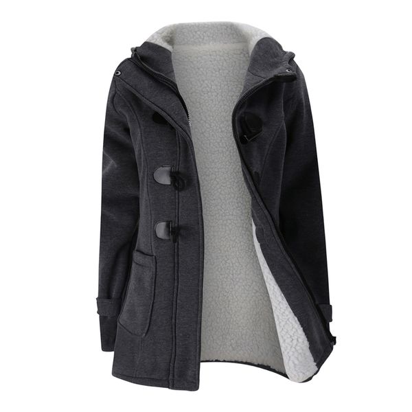 women's trench coats 2021 winter fashion womens hooded horn button coat thick fleece casual warm outerwear solid color, Tan;black
women's trench coats 2021 winter fashion womens hooded horn button coat thick fleece casual warm outerwear solid color, Tan;black