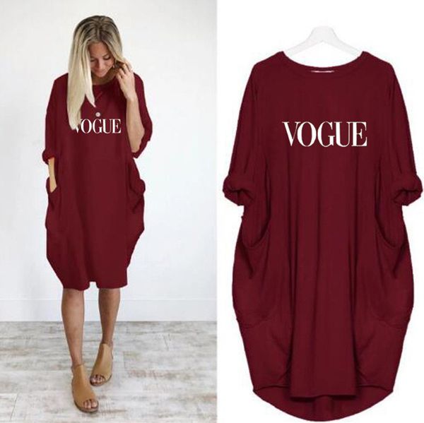 letter print womens designer dresses loose big pocket womens casual dresses fashion long sleeve womens dress, Black;gray
letter print womens designer dresses loose big pocket womens casual dresses fashion long sleeve womens dress, Black;gray