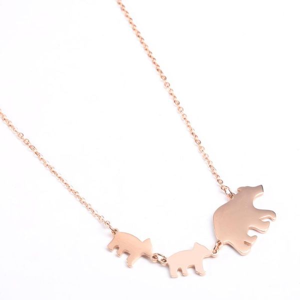 vc-2 fashion accessories simple creative polar bear titanium steel necklace collarbone chain women, Silver
vc-2 fashion accessories simple creative polar bear titanium steel necklace collarbone chain women, Silver