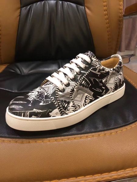 casual designer fashion men multi color black leather graffiti printed low shoes brand new with box and dustbag
casual designer fashion men multi color black leather graffiti printed low shoes brand new with box and dustbag