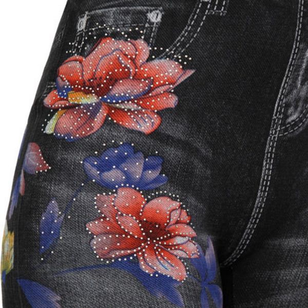 2019 new high waisted denim jeans leggings women ethnic floral printed high waist rose print pencil pants casual leggings, Blue
2019 new high waisted denim jeans leggings women ethnic floral printed high waist rose print pencil pants casual leggings, Blue