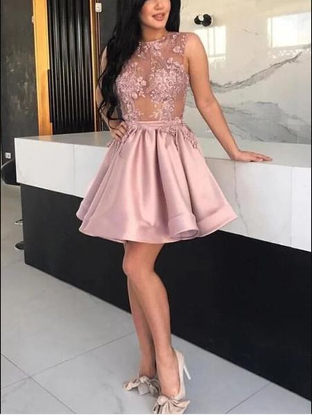 2020 blush pink lace short homecoming dresses sheer cap sleeve see though draped a-line prom cocktail party dress vestidos de festia, Blue;pink
2020 blush pink lace short homecoming dresses sheer cap sleeve see though draped a-line prom cocktail party dress vestidos de festia, Blue;pink