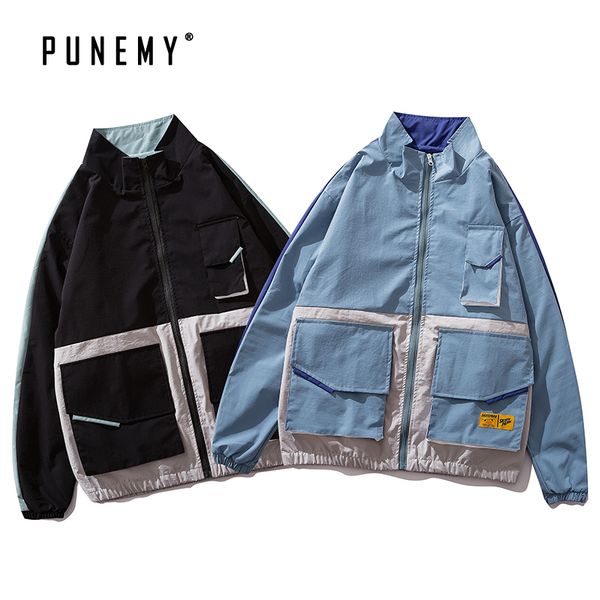 men jackets coats windbreaks stand-collar multi-pockets zipper oversize hip hop harajuku japanese streetwear man's cargo jakcets, Black;brown
men jackets coats windbreaks stand-collar multi-pockets zipper oversize hip hop harajuku japanese streetwear man's cargo jakcets, Black;brown