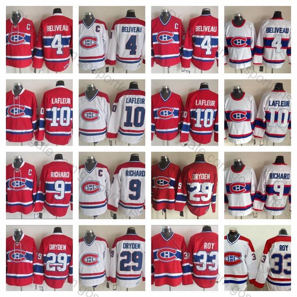 vintage montreal canadiens 4 jean beliveau 9 maurice richard 10 guy lafleur 29 ken dryden 33 patrick roy red ice hockey jersey, Black;red
vintage montreal canadiens 4 jean beliveau 9 maurice richard 10 guy lafleur 29 ken dryden 33 patrick roy red ice hockey jersey, Black;red