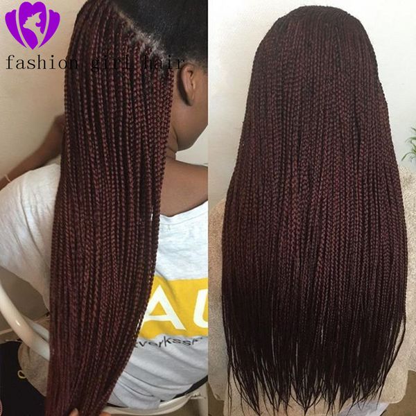 long two tone burgundy synthetic lace front wig ombre red heat resistant hair braided box braids lace wigs for women, Black;brown
long two tone burgundy synthetic lace front wig ombre red heat resistant hair braided box braids lace wigs for women, Black;brown