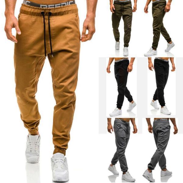 men's pants fashion slim solid color elasticity men casual pants man trousers designer mens joggers m, Black
men's pants fashion slim solid color elasticity men casual pants man trousers designer mens joggers m, Black
