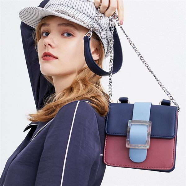 2020 summer new fashion panelled bag dual-use metal chain portable diagonal bag female purse and handbag sac a main
2020 summer new fashion panelled bag dual-use metal chain portable diagonal bag female purse and handbag sac a main