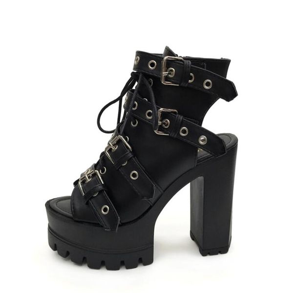 new pattern superior quality europe and america ladies shoes 13cm coarse heel nightclub peep toe four season extra large code, Black 
new pattern superior quality europe and america ladies shoes 13cm coarse heel nightclub peep toe four season extra large code, Black