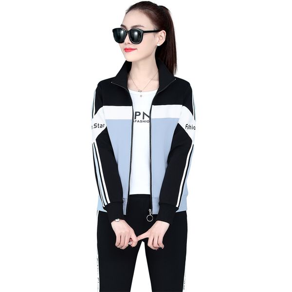 женская одежда тренировки 3 шт наборы 1009 весна осень новые моды лоскутное костюмы для женщин с длинным рукавом спортивные куртки + майка, Gray
женская одежда тренировки 3 шт наборы 1009 весна осень новые моды лоскутное костюмы для женщин с длинным рукавом спортивные куртки + майка, Gray