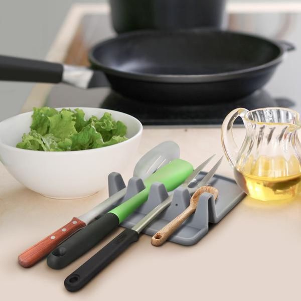 duolvqi silicone spoon rest utensil spatula holder heat resistant truner storage rack stand holder pad kitchen cooking tool kitchen storage
duolvqi silicone spoon rest utensil spatula holder heat resistant truner storage rack stand holder pad kitchen cooking tool kitchen storage
