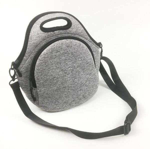 lunch bag shoulder strap lunch box bag neoprene diving material box insulation, Blue;pink 
lunch bag shoulder strap lunch box bag neoprene diving material box insulation, Blue;pink