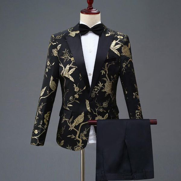 mens suits blazer pants set 4 colors retro embroidery slim suit for party wedding s-4xl plus size male blazers formal wear, Black
mens suits blazer pants set 4 colors retro embroidery slim suit for party wedding s-4xl plus size male blazers formal wear, Black