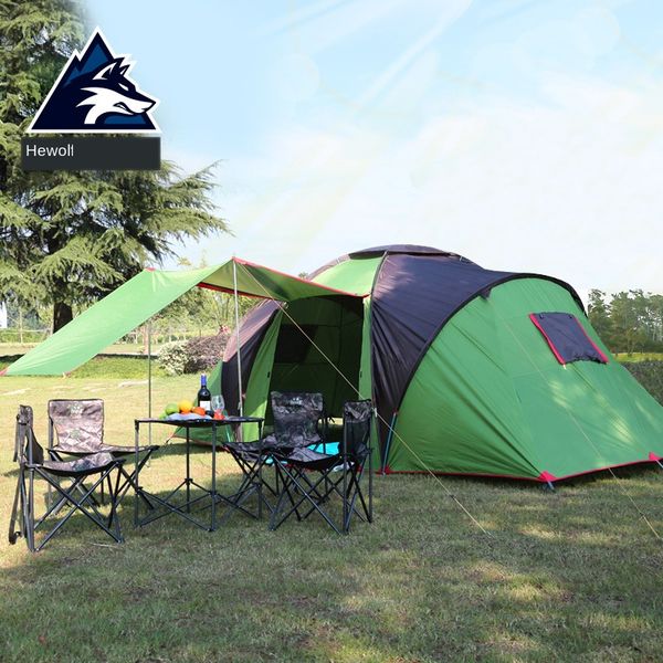 hewolf outdoor campfire two rooms and one hall large tent 5 to 8 people open camping equipment beach camping sun-resistant tent
hewolf outdoor campfire two rooms and one hall large tent 5 to 8 people open camping equipment beach camping sun-resistant tent