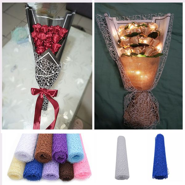 50cm 5yard fabric mesh nylon roll for bouquet gift box flower wrapping material table wedding diy decoration crafts supplies
50cm 5yard fabric mesh nylon roll for bouquet gift box flower wrapping material table wedding diy decoration crafts supplies