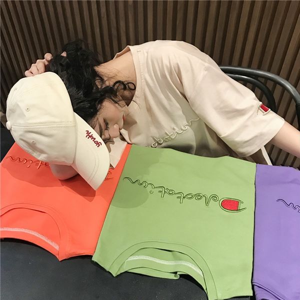 2020 loose champion letter ins fashion students short-sleeved female 2020 loose champion letter embroidery ins fashion students short-sleeve, White
2020 loose champion letter ins fashion students short-sleeved female 2020 loose champion letter embroidery ins fashion students short-sleeve, White