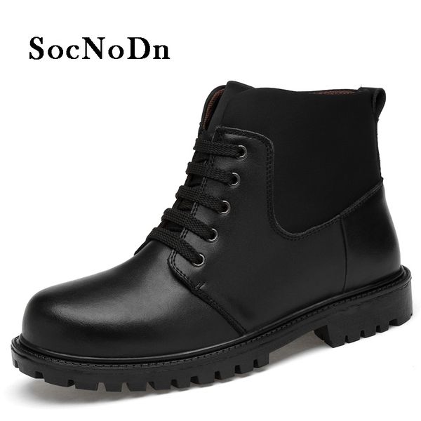 socnodn men autumn boots casual leather shoes male ankle boot 2018 winter warm snowshoes fur plush size 45 46, Black
socnodn men autumn boots casual leather shoes male ankle boot 2018 winter warm snowshoes fur plush size 45 46, Black