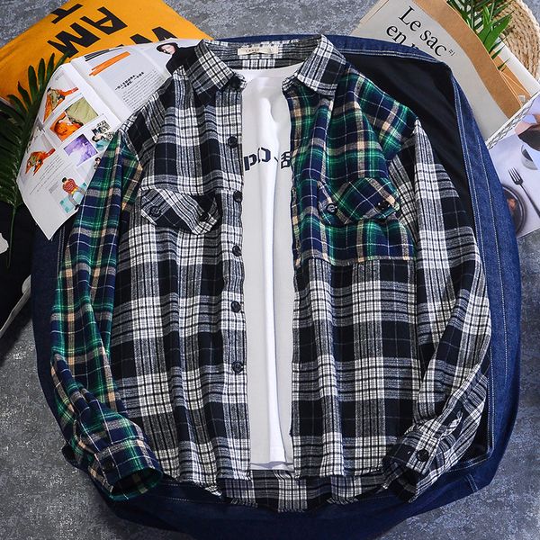 japanese plaid shirts for men 2020 fashion regular fit long sleeve casual mens oversize dress shirt camisas hombre manga larga, White;black
japanese plaid shirts for men 2020 fashion regular fit long sleeve casual mens oversize dress shirt camisas hombre manga larga, White;black