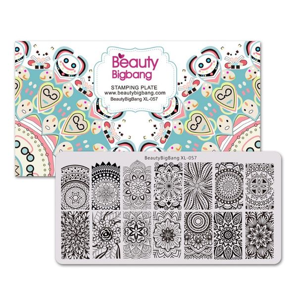 beautybigbang stamping plates geometry mandala flower datura pattern nail template mold nail art stencil stamping plate xl-057, White
beautybigbang stamping plates geometry mandala flower datura pattern nail template mold nail art stencil stamping plate xl-057, White