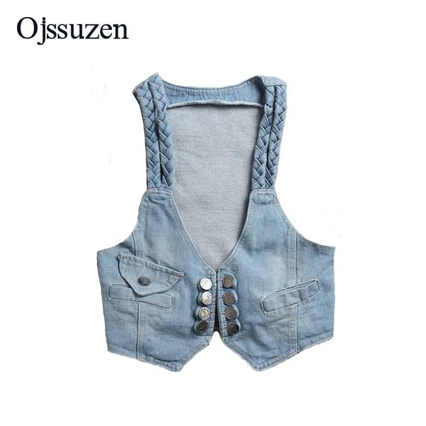 korean style short vest jacket sleeveless womens denim vest vintage jeans button open stitch crop denim summer, Black;white
korean style short vest jacket sleeveless womens denim vest vintage jeans button open stitch crop denim summer, Black;white