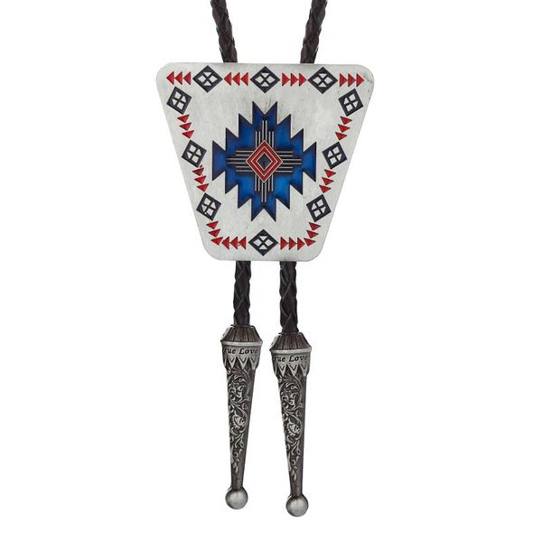 western cowboy bolo tie shield snowflake snowflake oil zinc alloy leather collar rope, Black;gray
western cowboy bolo tie shield snowflake snowflake oil zinc alloy leather collar rope, Black;gray