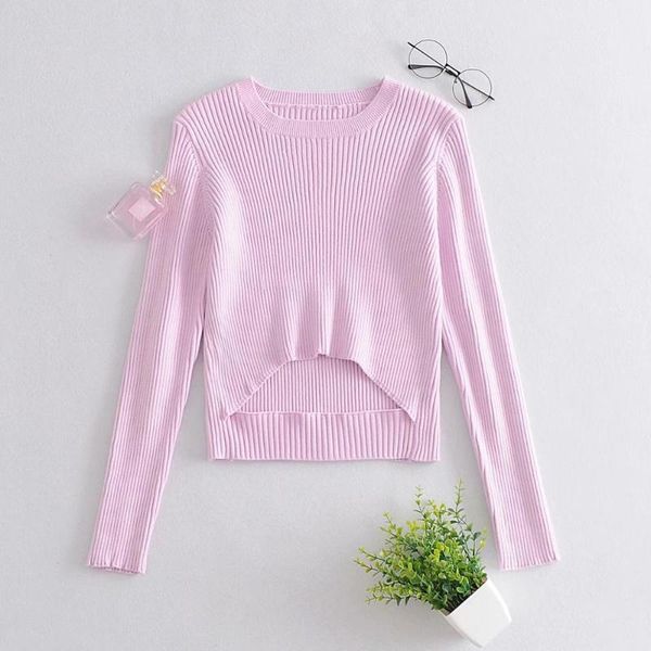 new 2020 women sweet wasit cut off pink color knitted sweaters female o neck long sleeve pullovers casual slim jumpers s334, White;black
new 2020 women sweet wasit cut off pink color knitted sweaters female o neck long sleeve pullovers casual slim jumpers s334, White;black