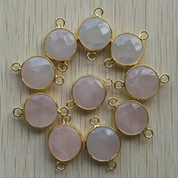 new natural pink crystal stone pendants 16mm connector charms for bracelets jewelry making good quality 10pcs/lot wholesale free, Silver
new natural pink crystal stone pendants 16mm connector charms for bracelets jewelry making good quality 10pcs/lot wholesale free, Silver