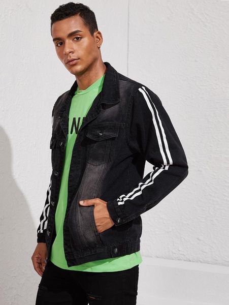 heflashor 2019 men's hole denim jacket fashion hip hop style lapel pocket coat retro black spring autumn chaqueta vaquera, Black;brown
heflashor 2019 men's hole denim jacket fashion hip hop style lapel pocket coat retro black spring autumn chaqueta vaquera, Black;brown