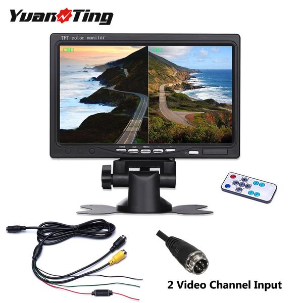 yuanting 7 inch dual split screen monitor 4pin video input dashboard for vehicle truck rv bus rear view camera system 12v 24v car
yuanting 7 inch dual split screen monitor 4pin video input dashboard for vehicle truck rv bus rear view camera system 12v 24v car