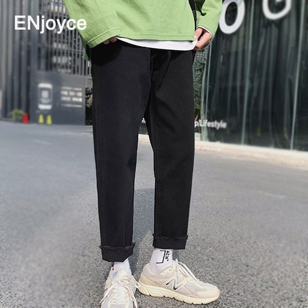 vintage japanese men minimalism classic black jeans harajuku streetwear jean homme cotton straight fit denim pants, Blue
vintage japanese men minimalism classic black jeans harajuku streetwear jean homme cotton straight fit denim pants, Blue