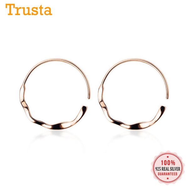 trusta 2019 minimalist genuine 925 sterling silver sweet rose waves hoop earrings for fashion womens wedding jewelry gift ds1883, Golden;silver
trusta 2019 minimalist genuine 925 sterling silver sweet rose waves hoop earrings for fashion womens wedding jewelry gift ds1883, Golden;silver
